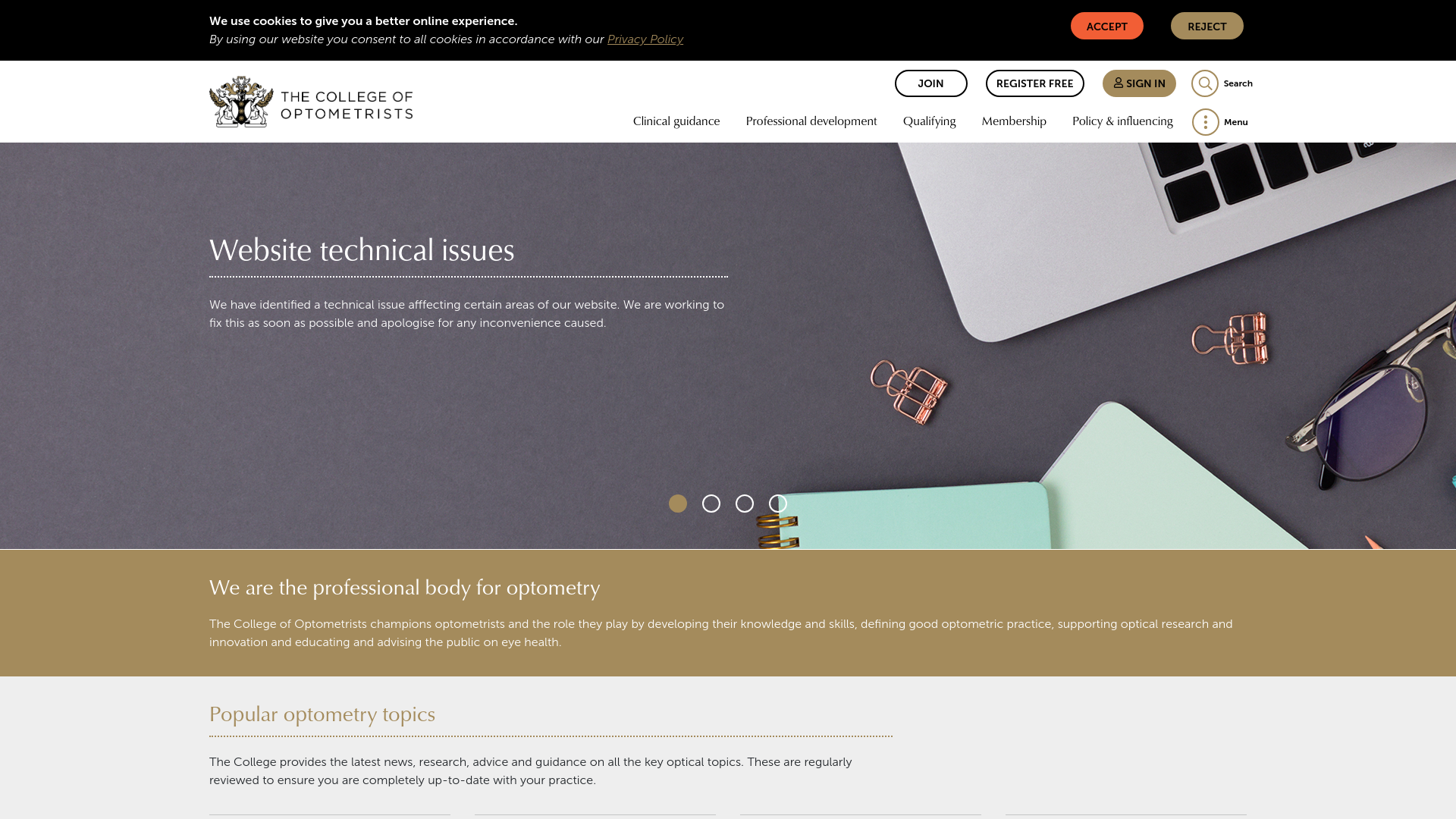 Website screenshot