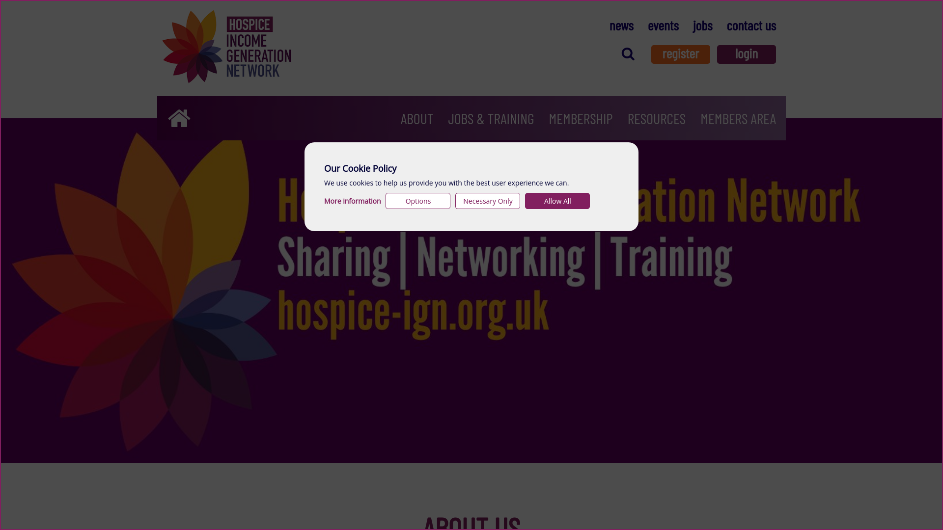 Website screenshot