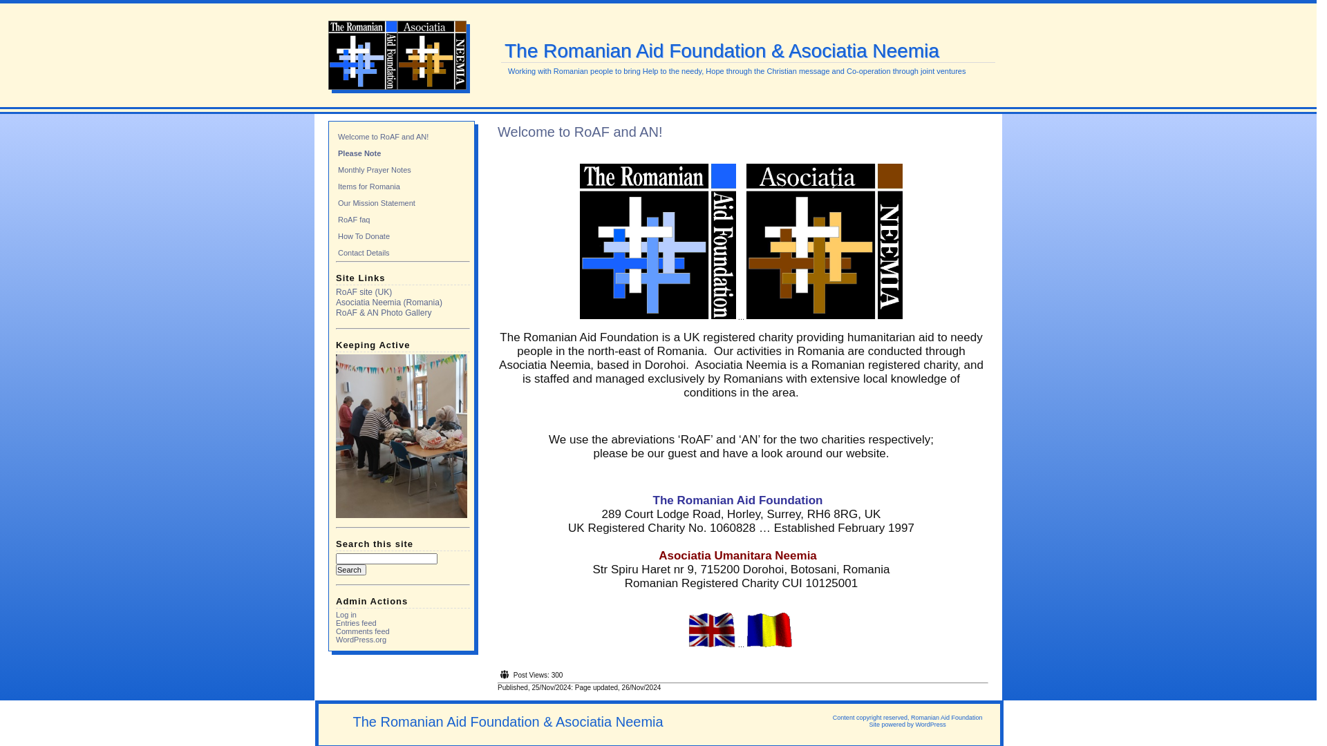 Website screenshot