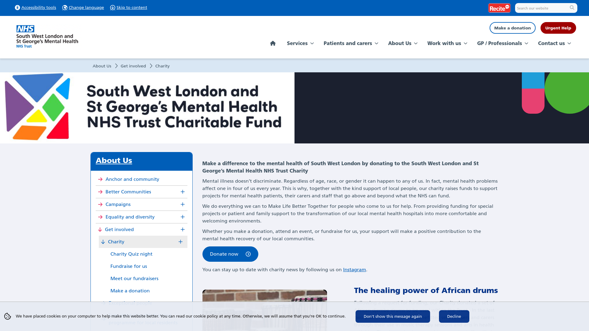 Website screenshot