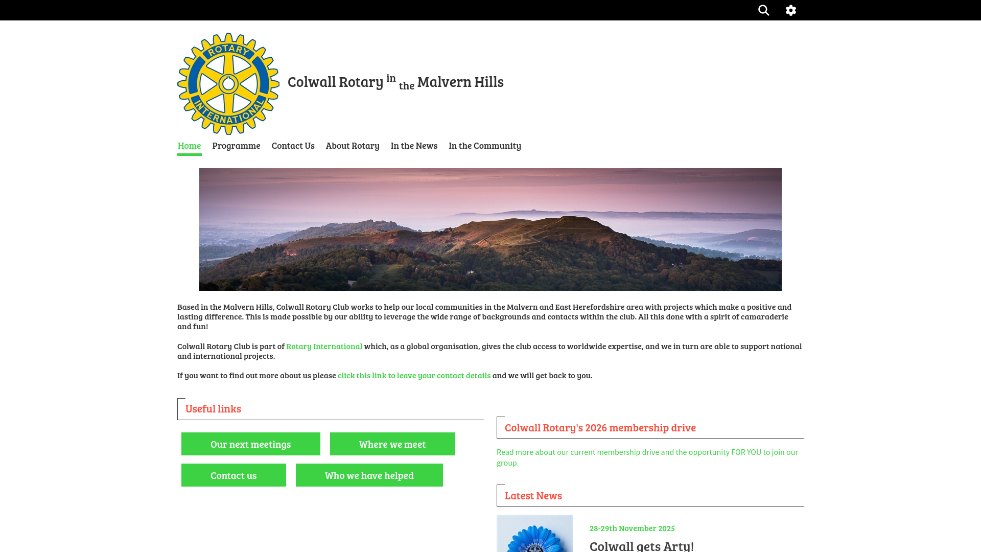 Website screenshot
