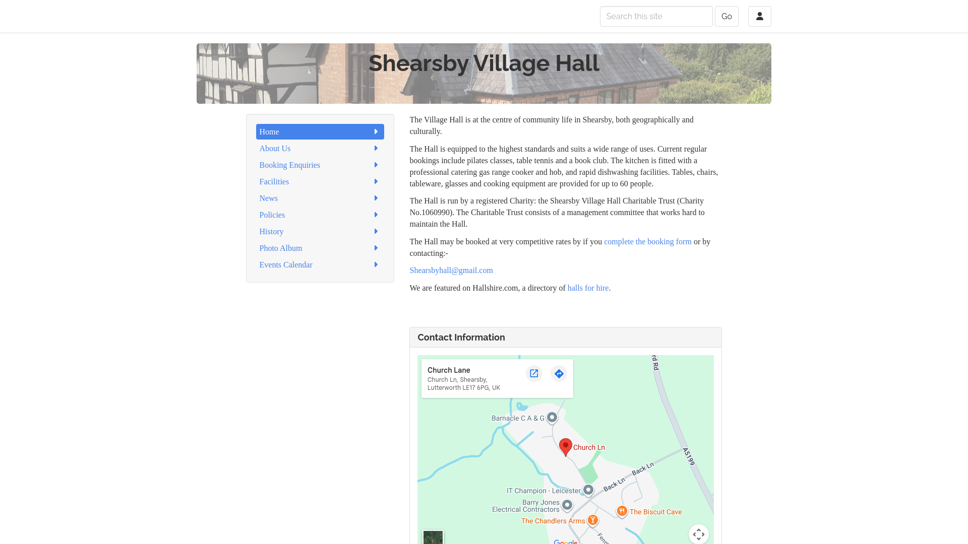 Website screenshot