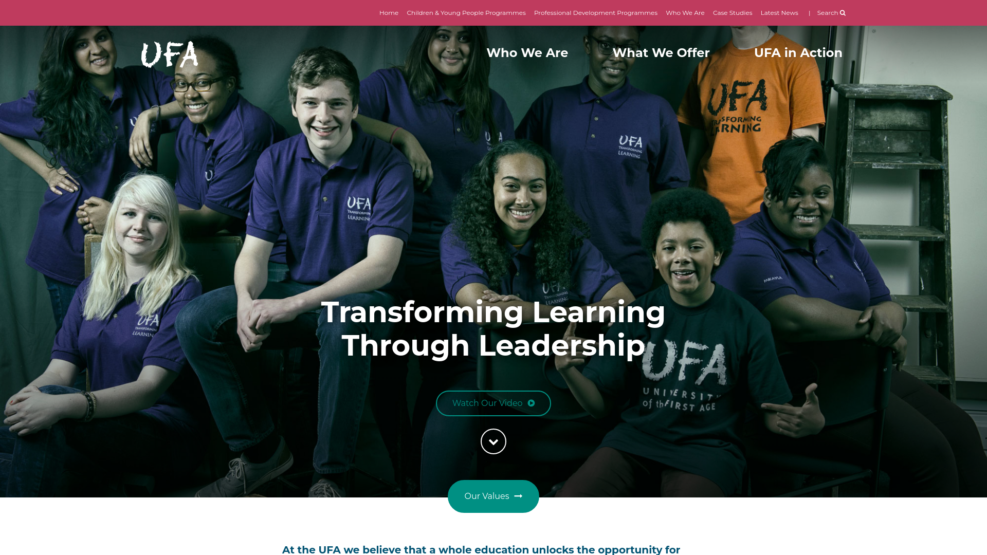 Website screenshot