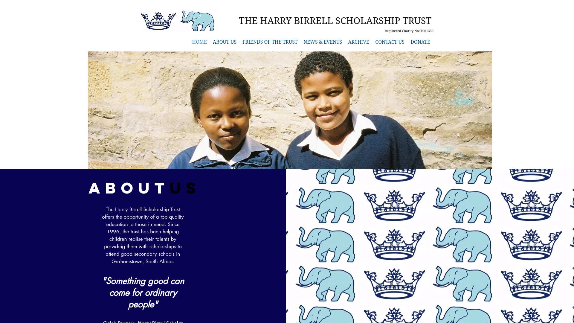 Website screenshot