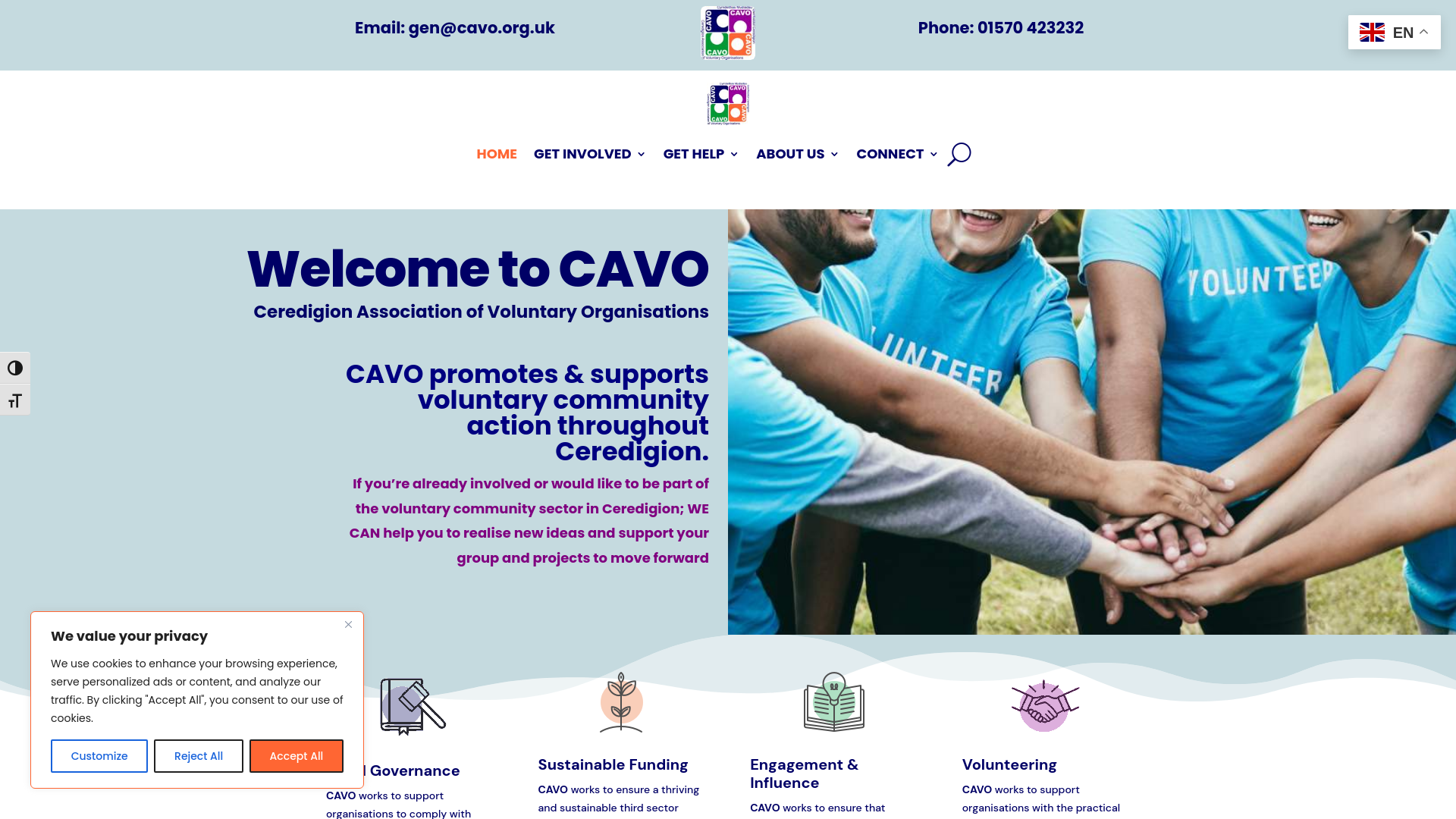 Website screenshot