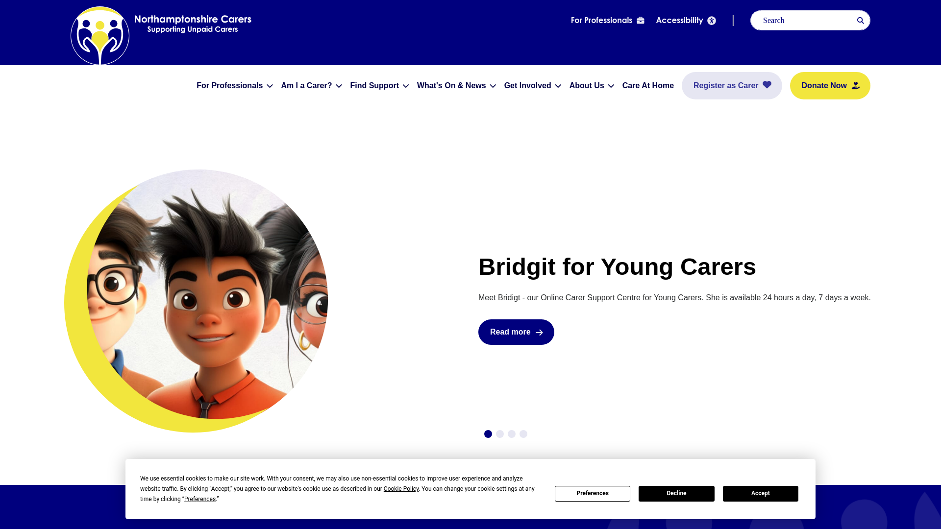 Website screenshot