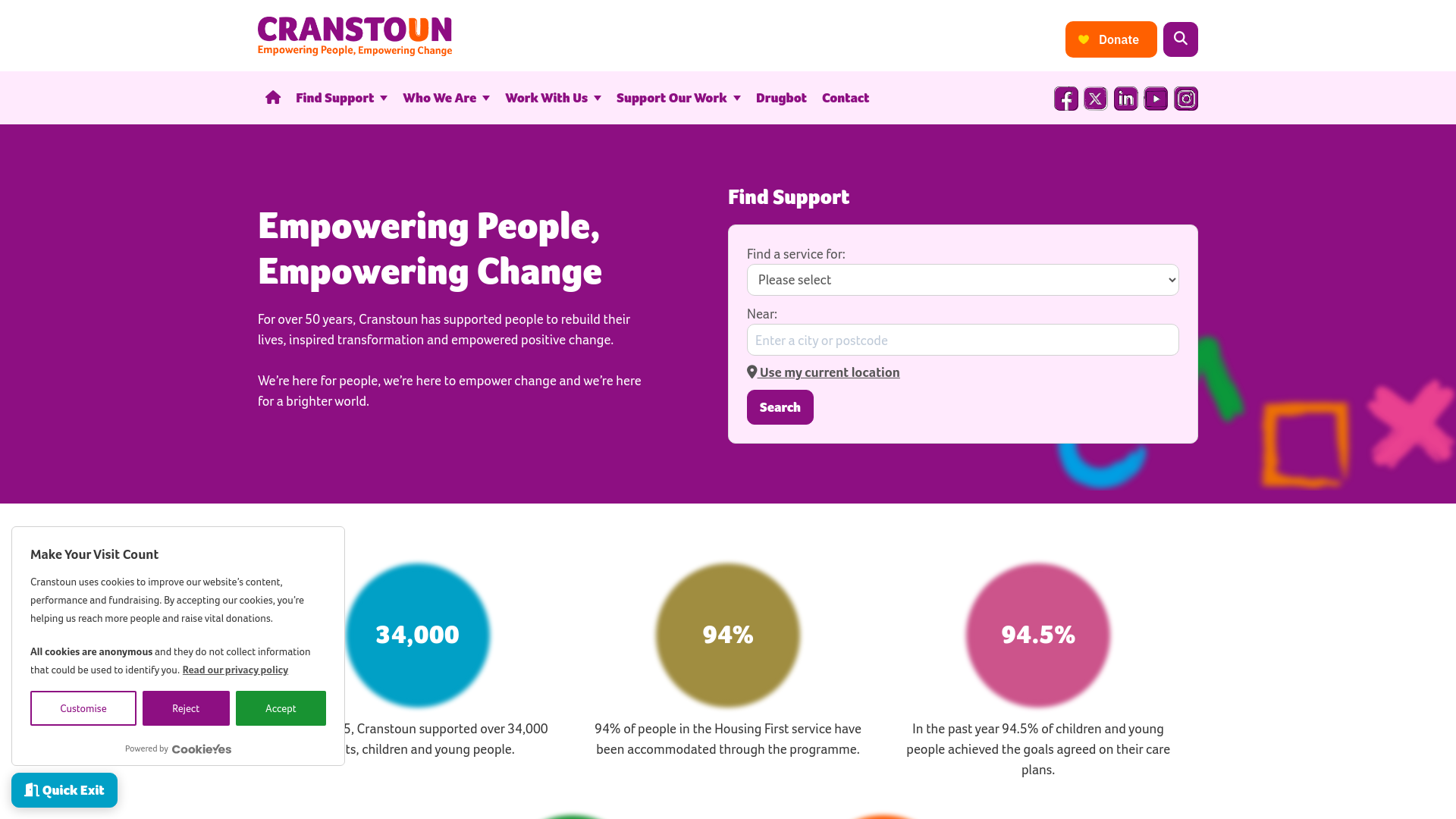 Website screenshot