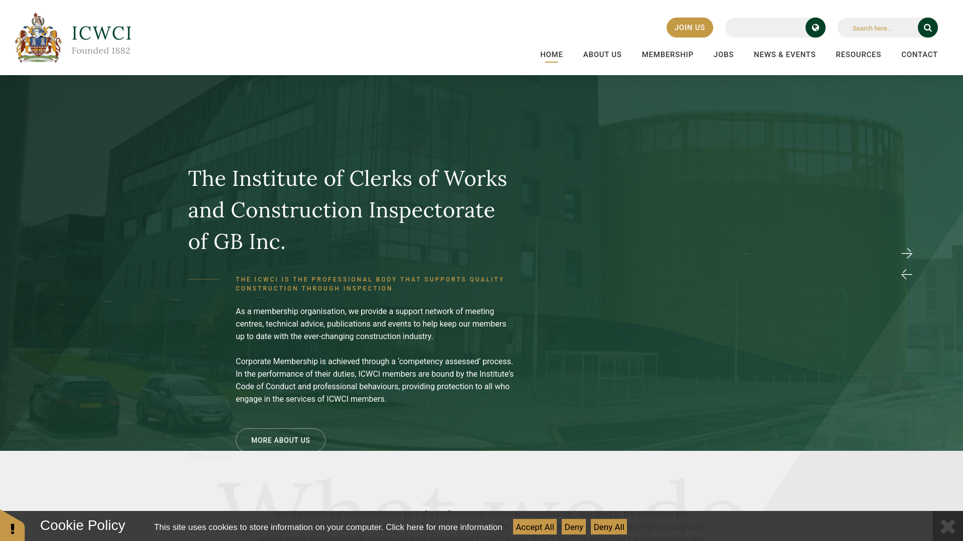 Website screenshot
