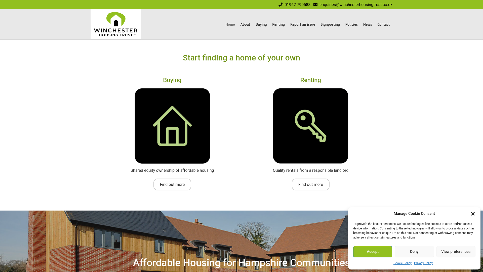 Website screenshot