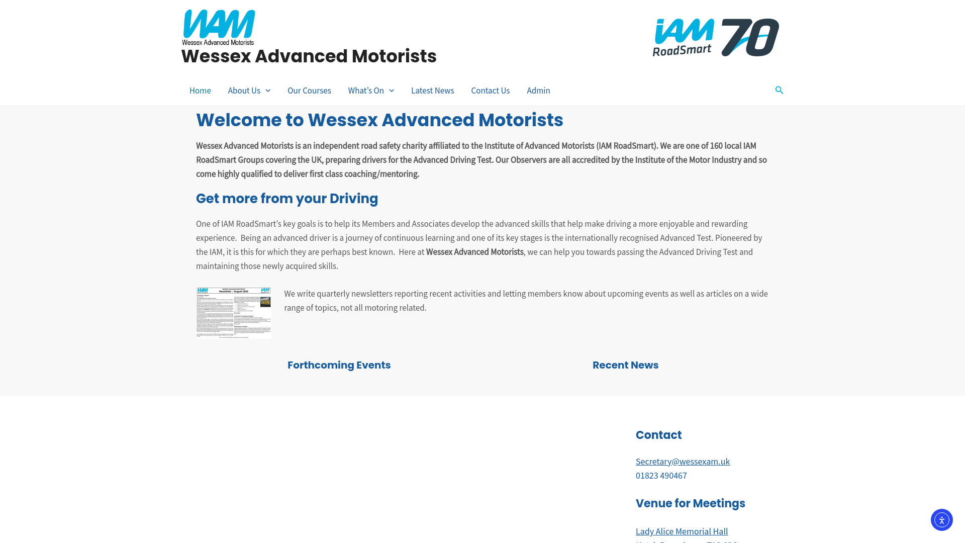 Website screenshot