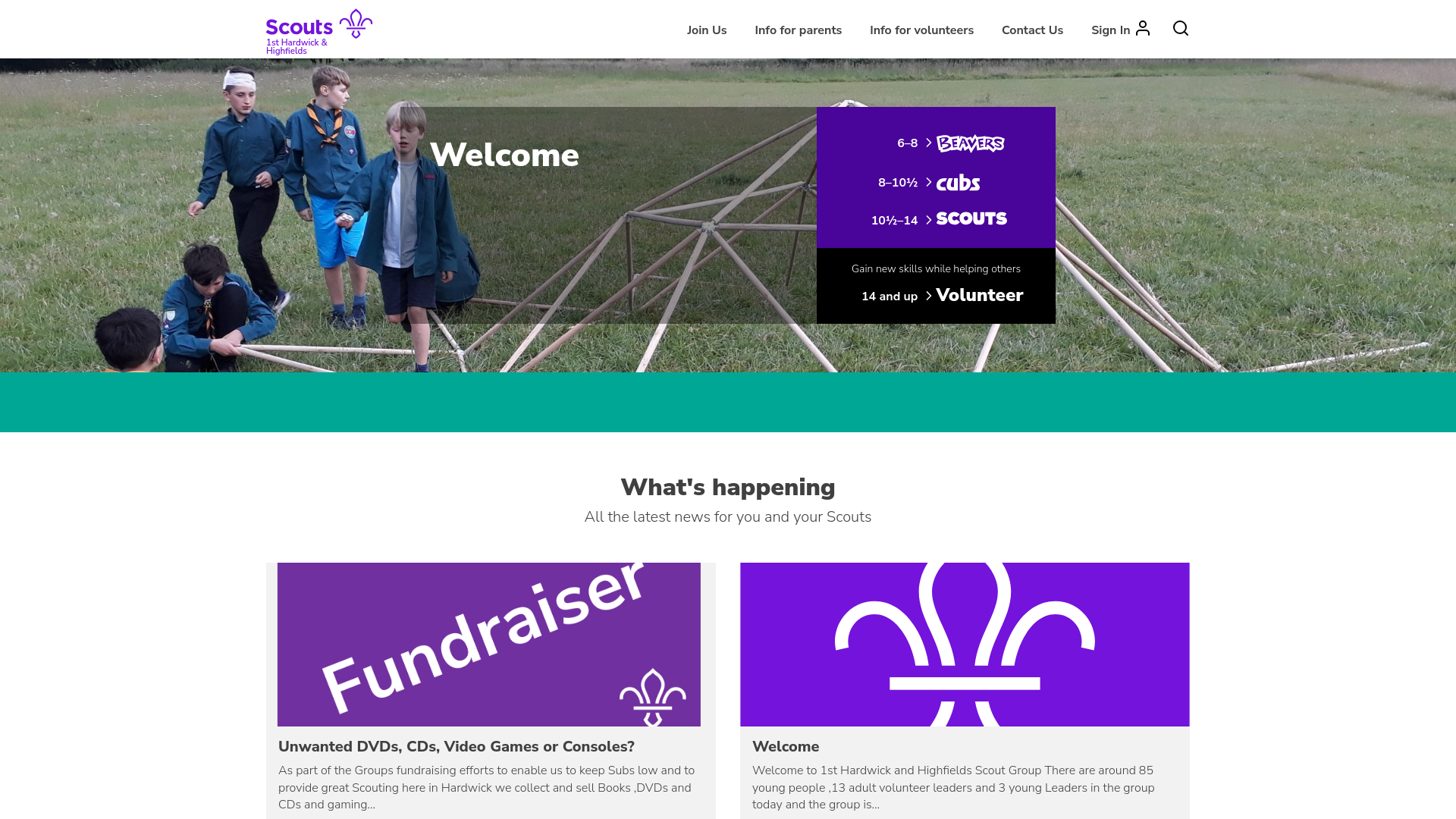 Website screenshot