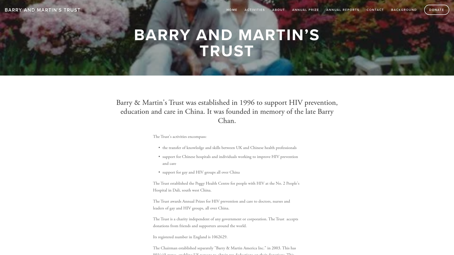 Website screenshot