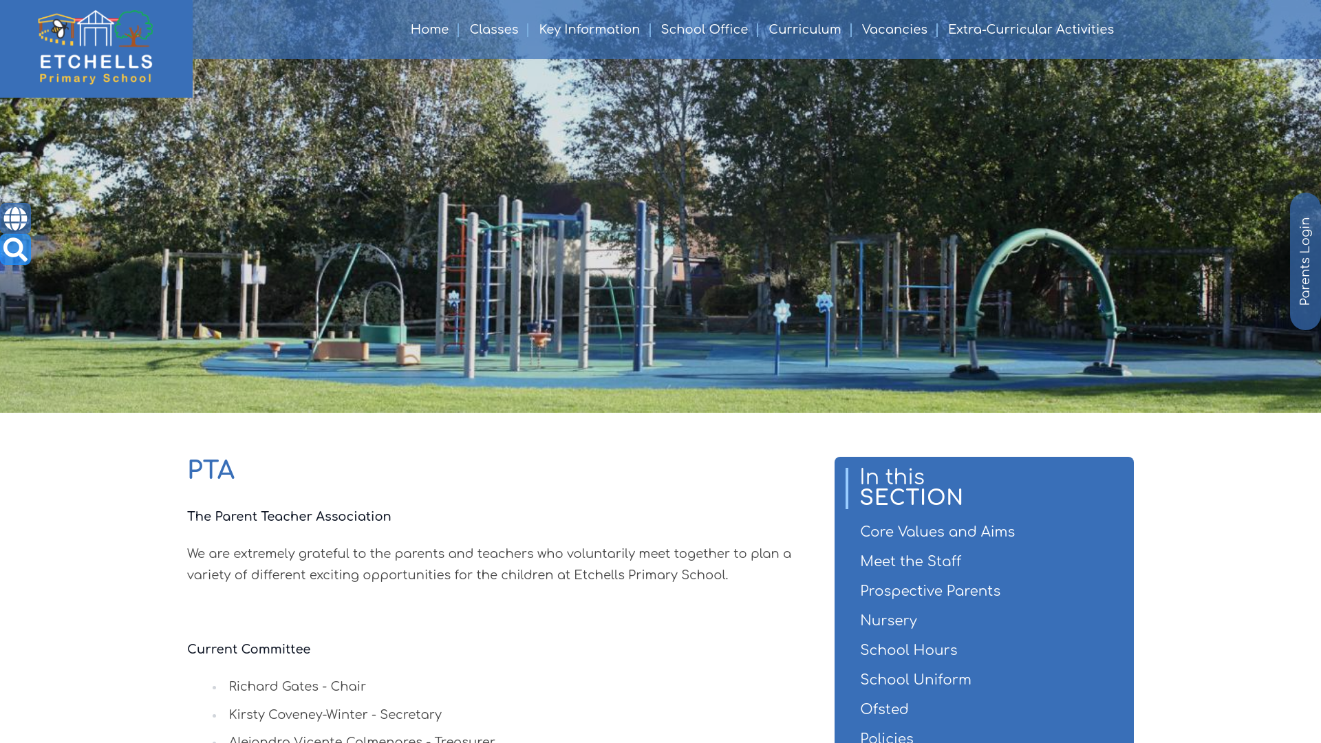 Website screenshot