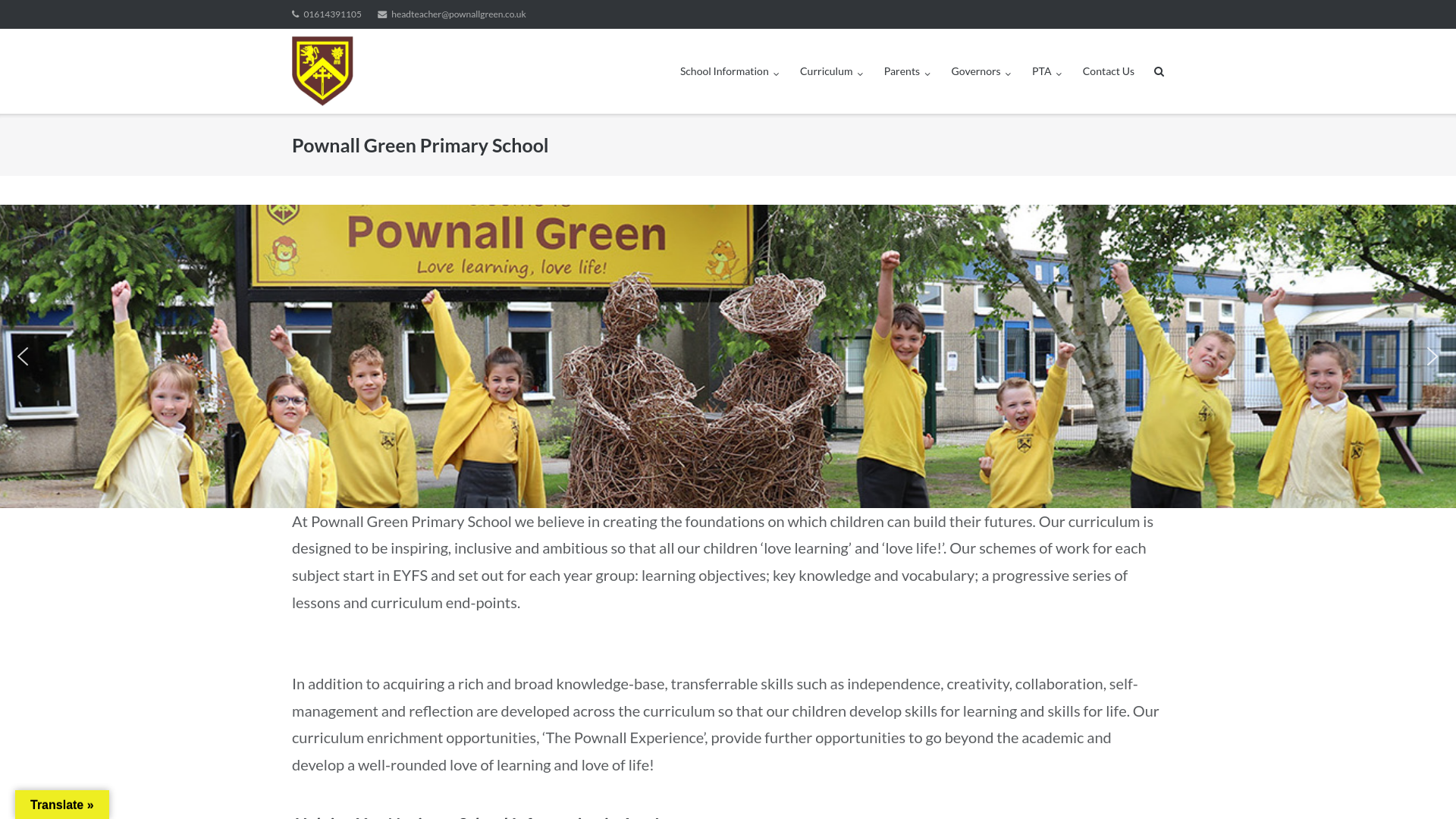 Website screenshot