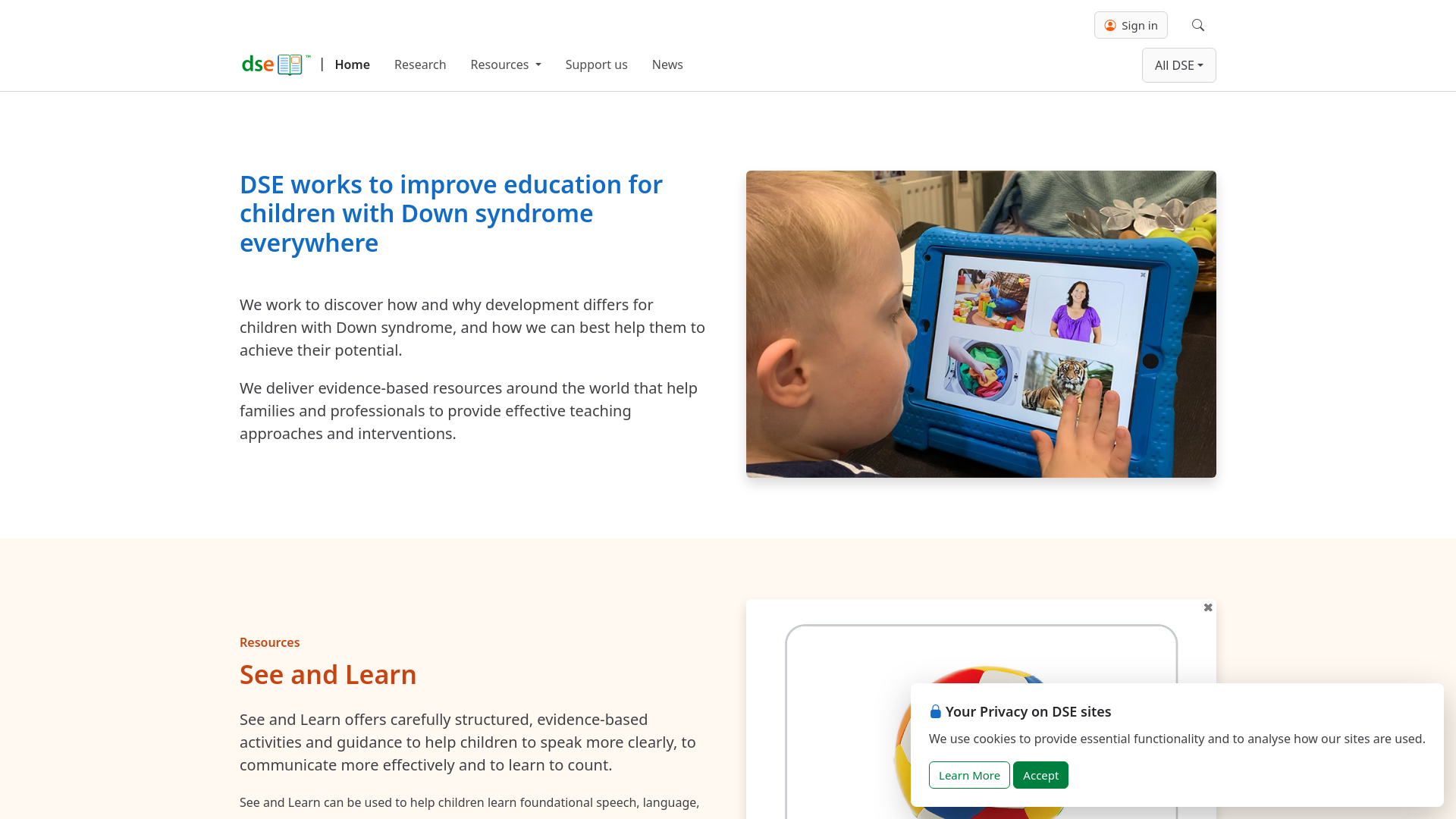 Website screenshot