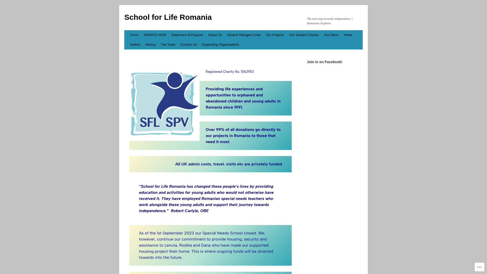 Website screenshot