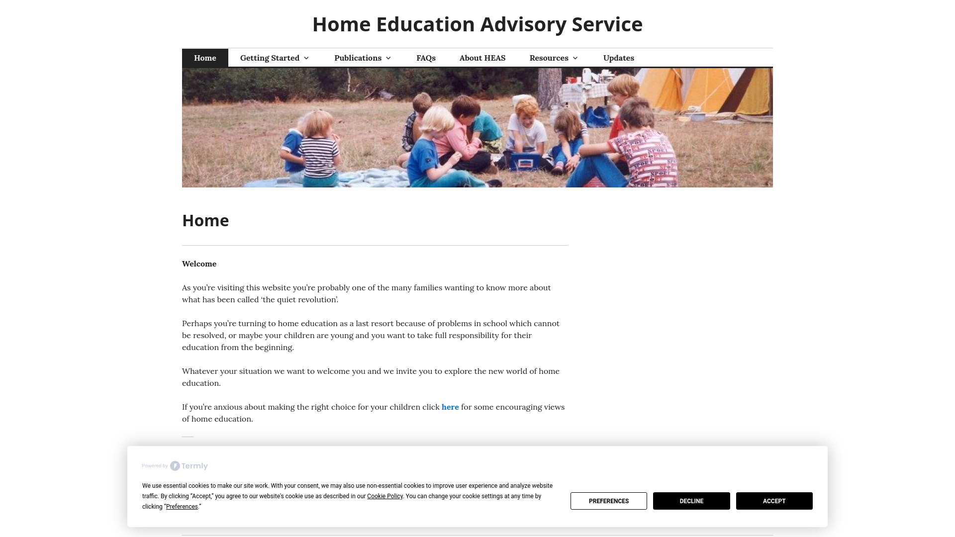 Website screenshot