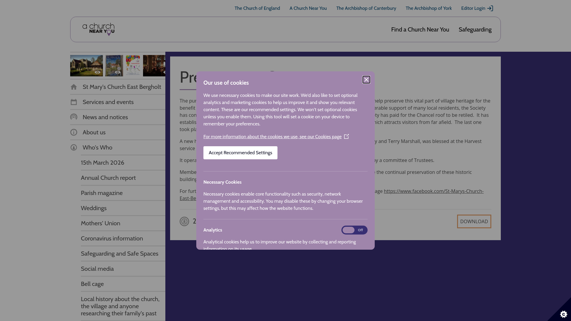 Website screenshot
