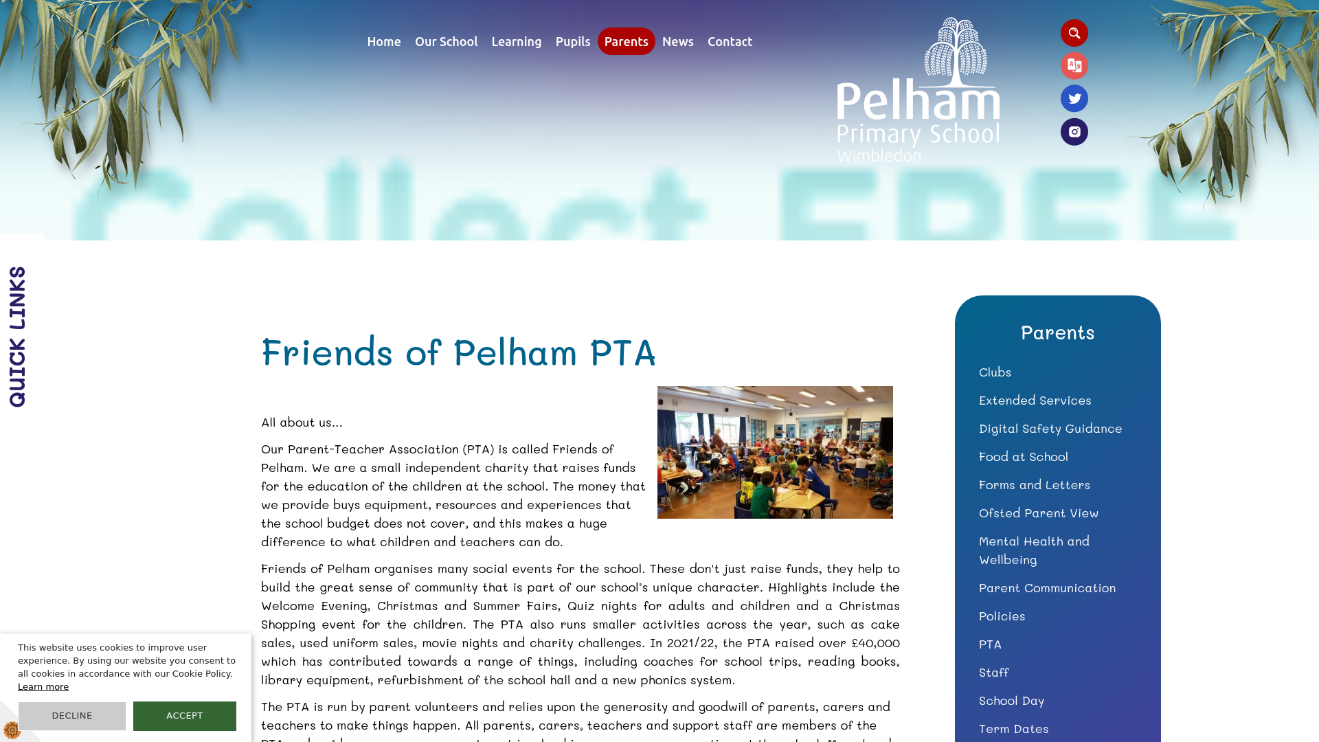 Website screenshot