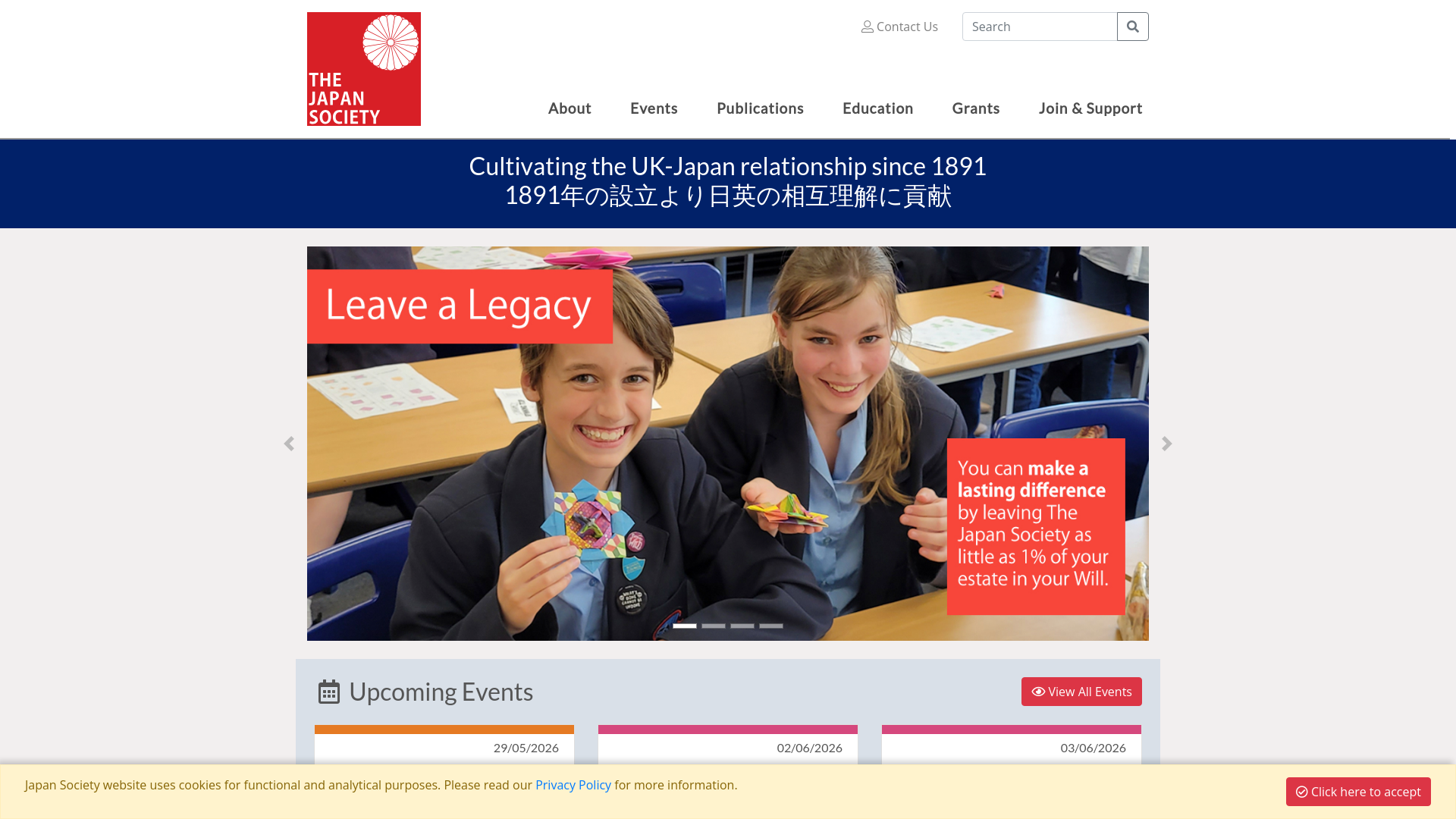 Website screenshot