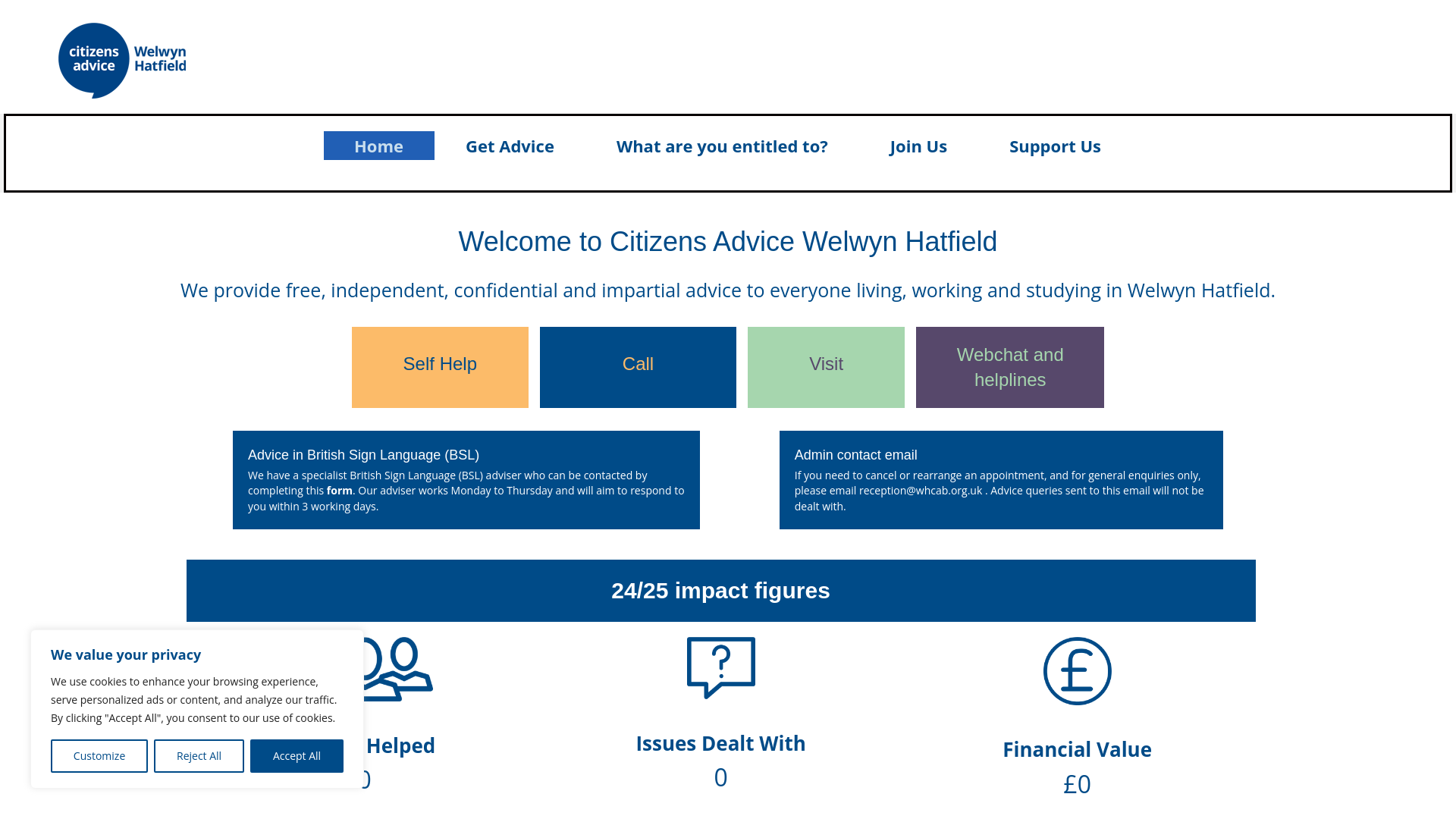Website screenshot