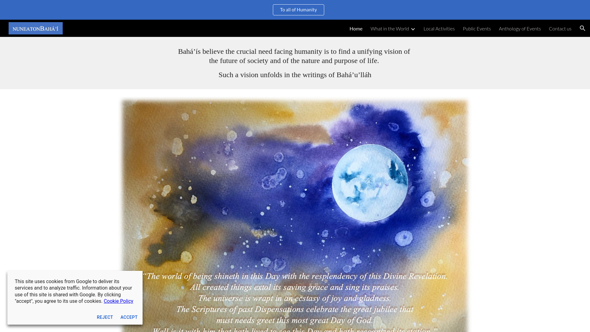 Website screenshot