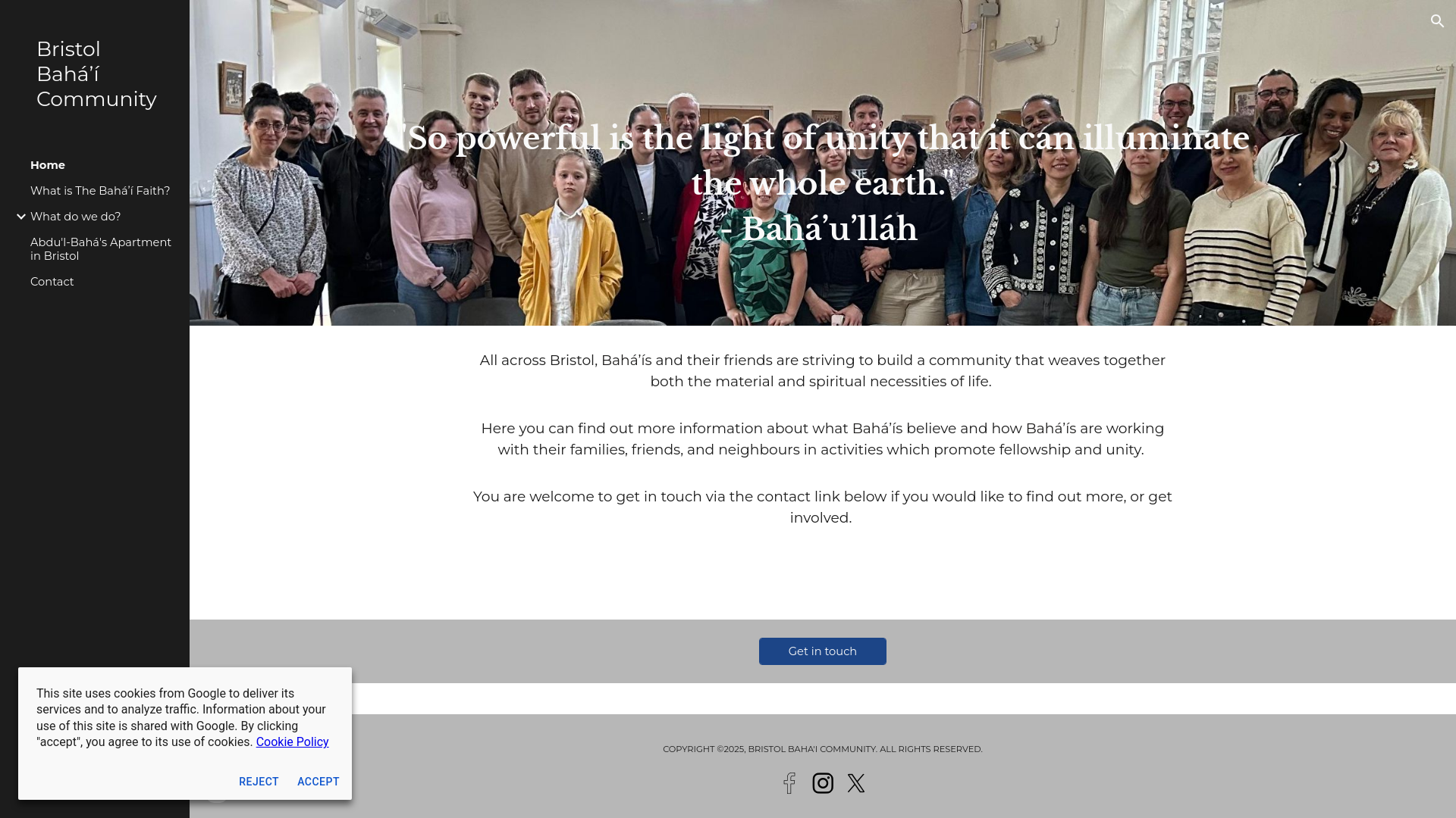 Website screenshot