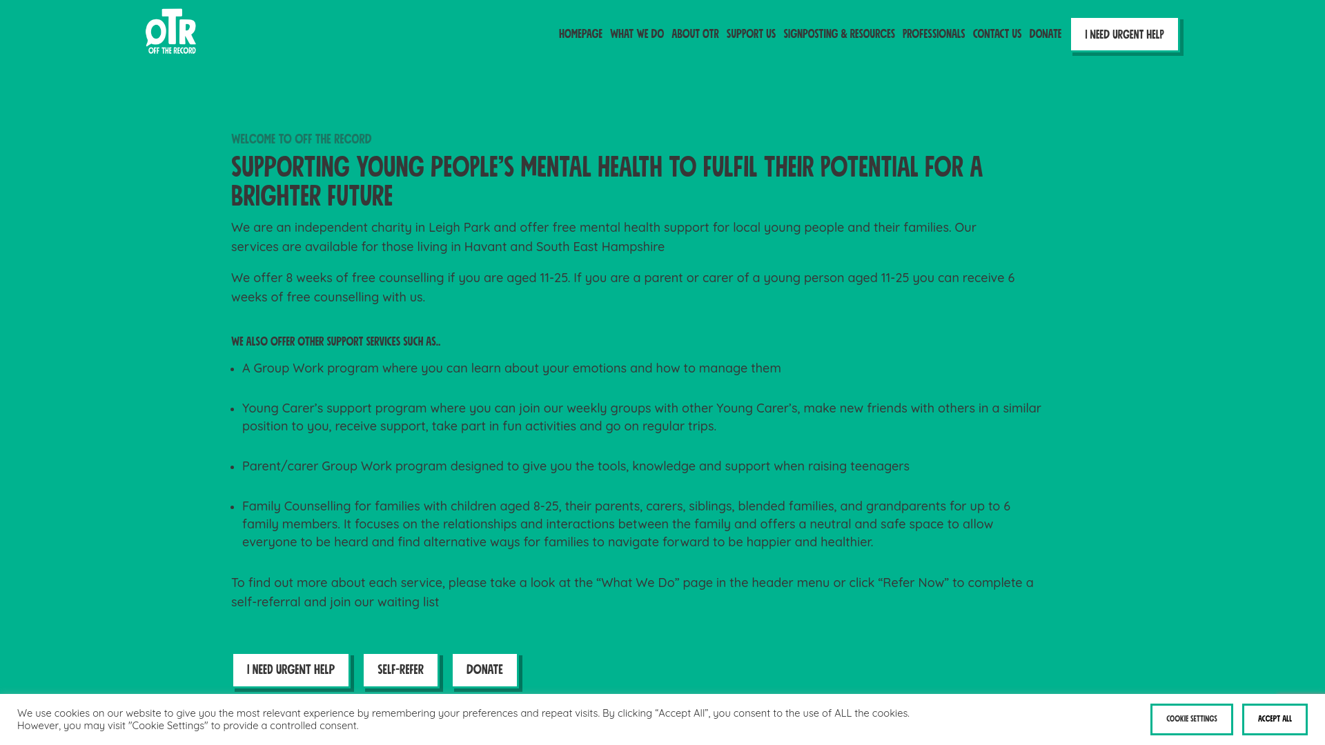 Website screenshot