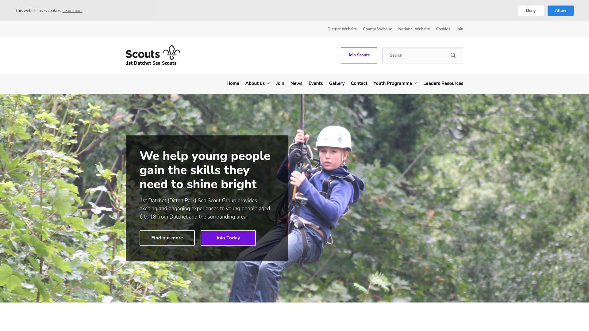 Website screenshot