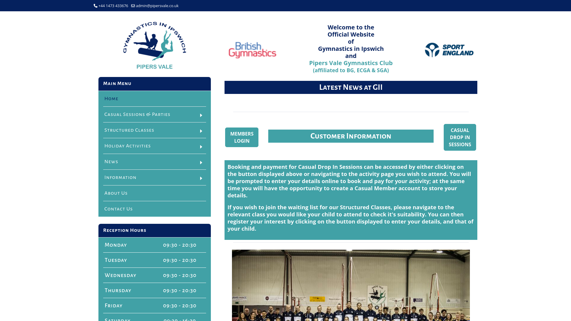 Website screenshot
