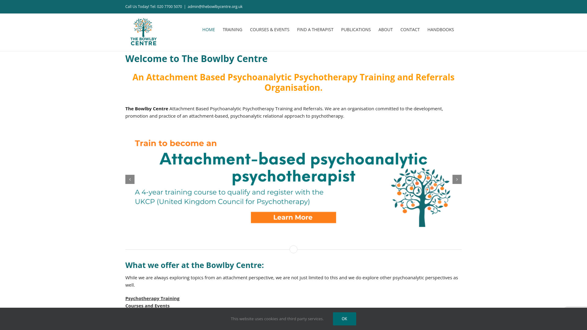 Website screenshot