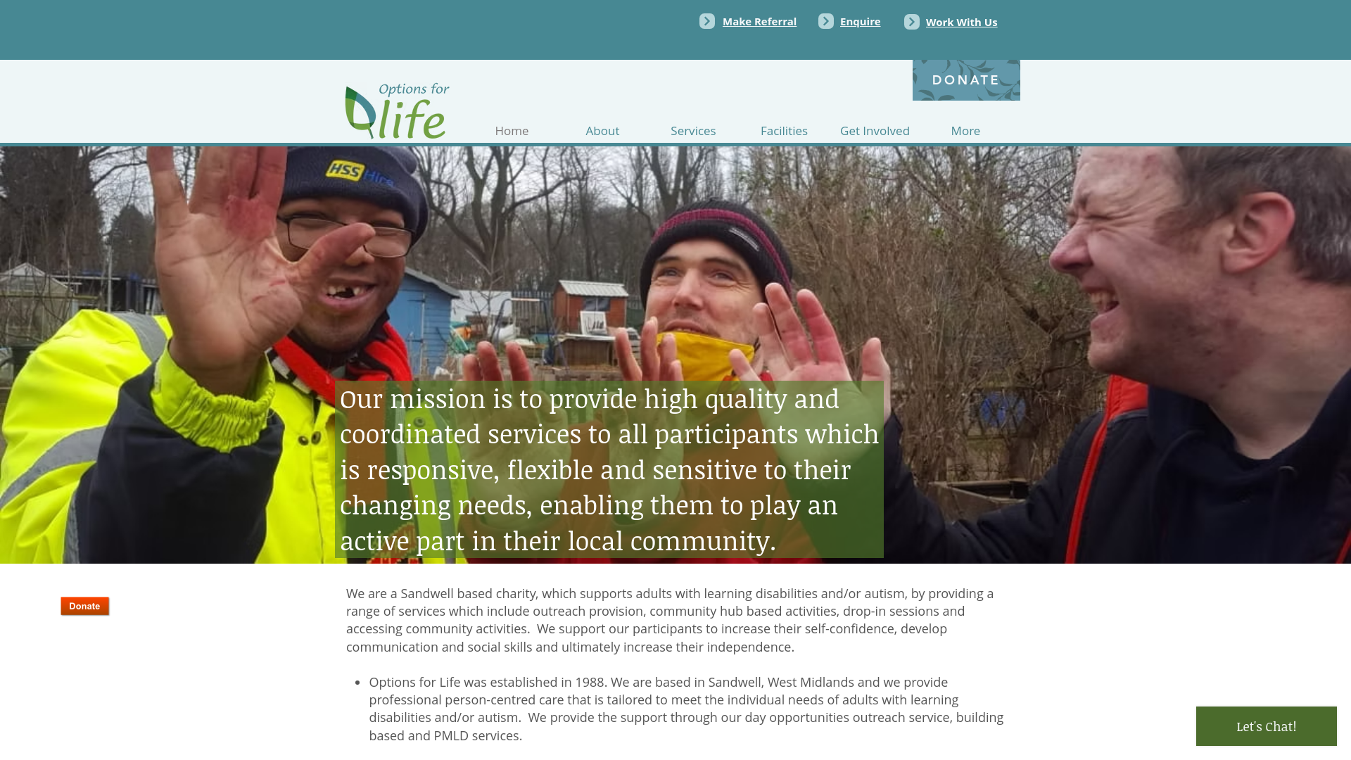 Website screenshot