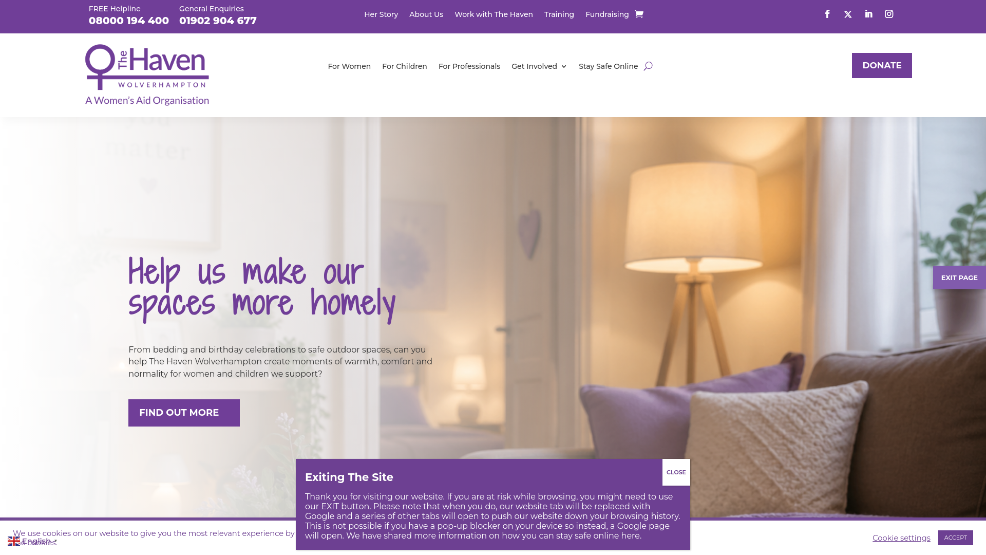 Website screenshot