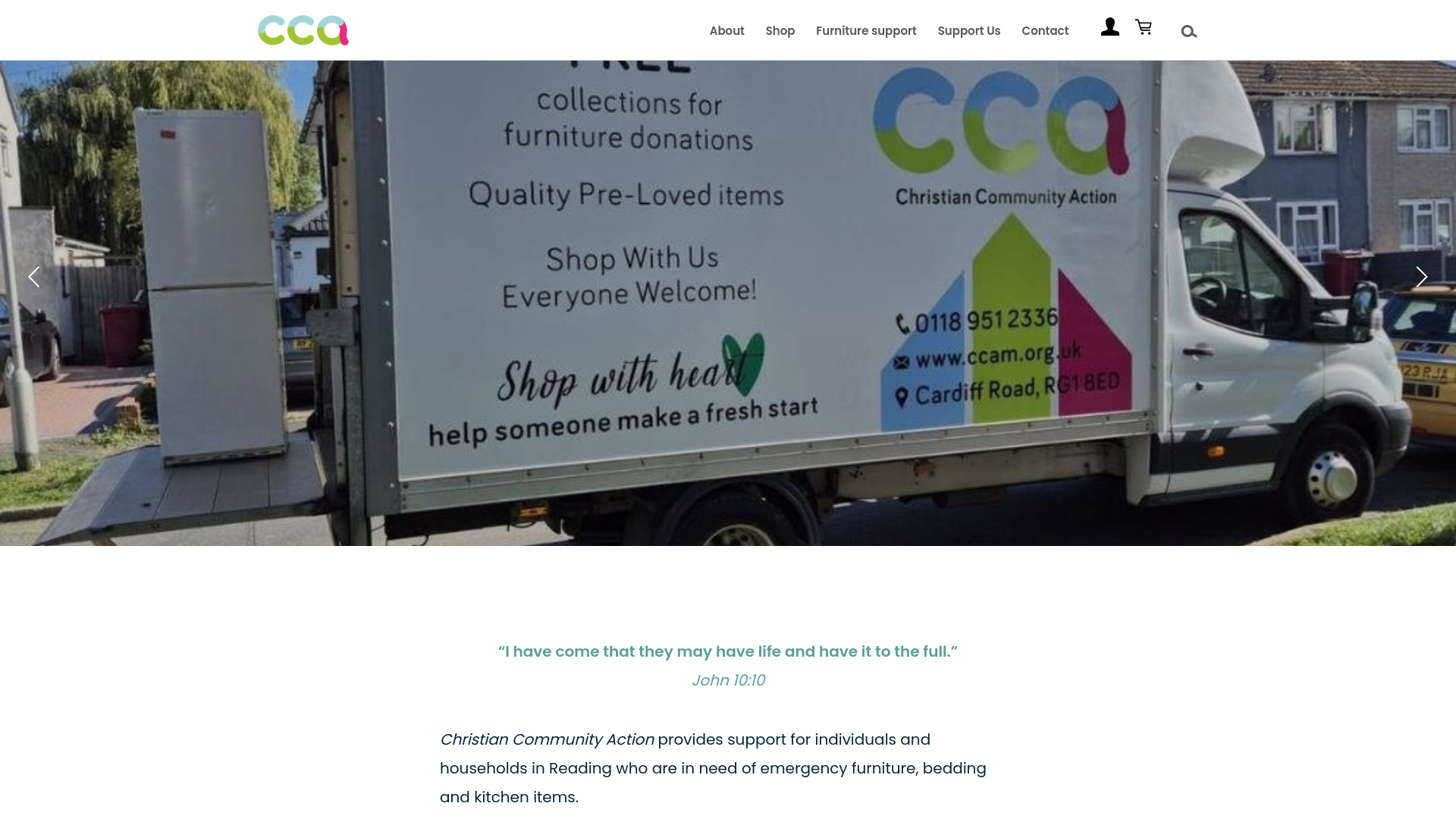 Website screenshot