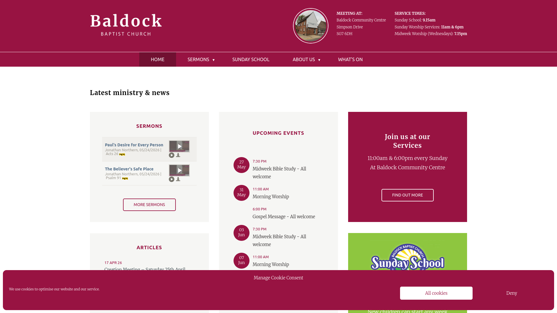 Website screenshot