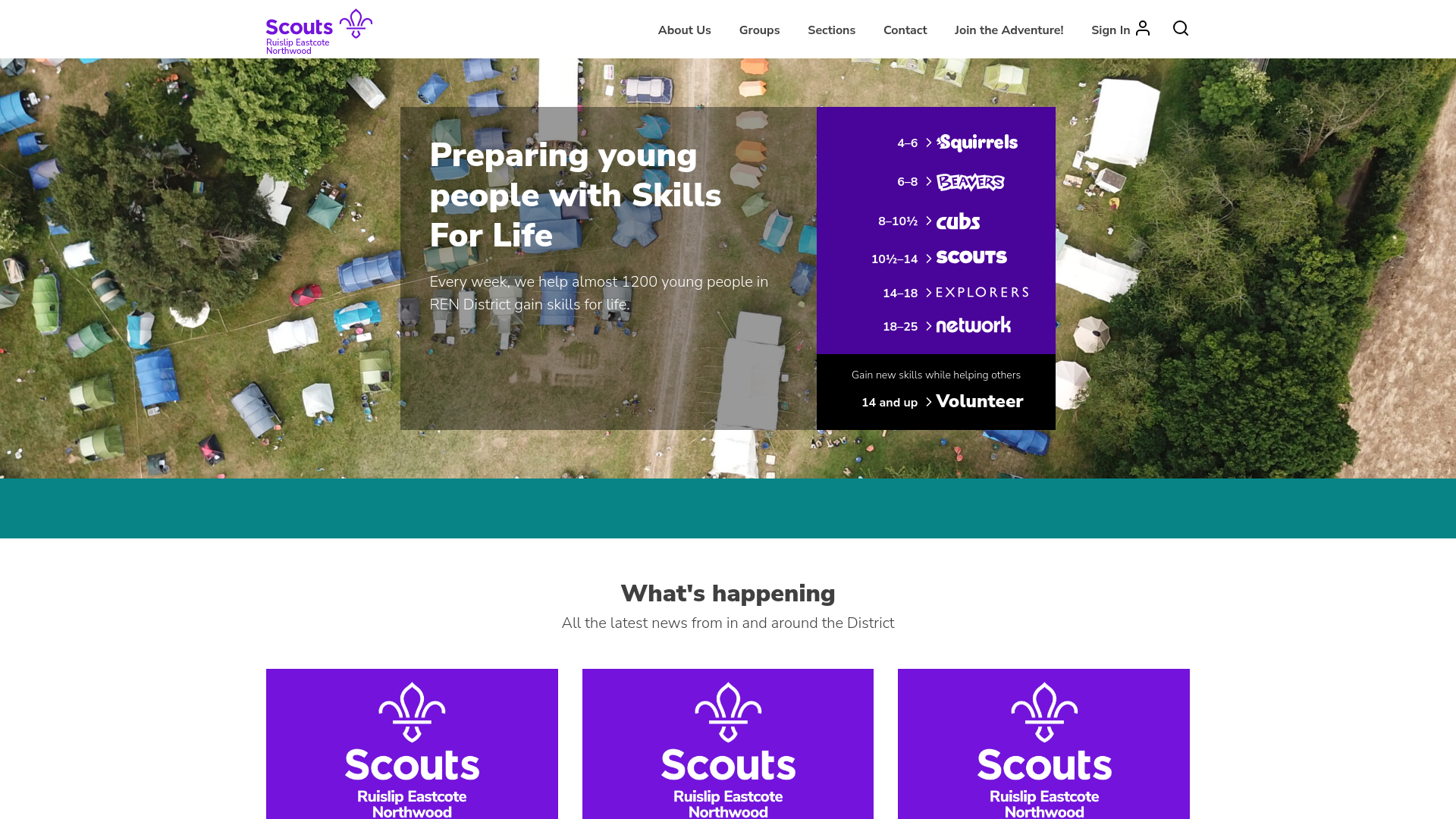 Website screenshot