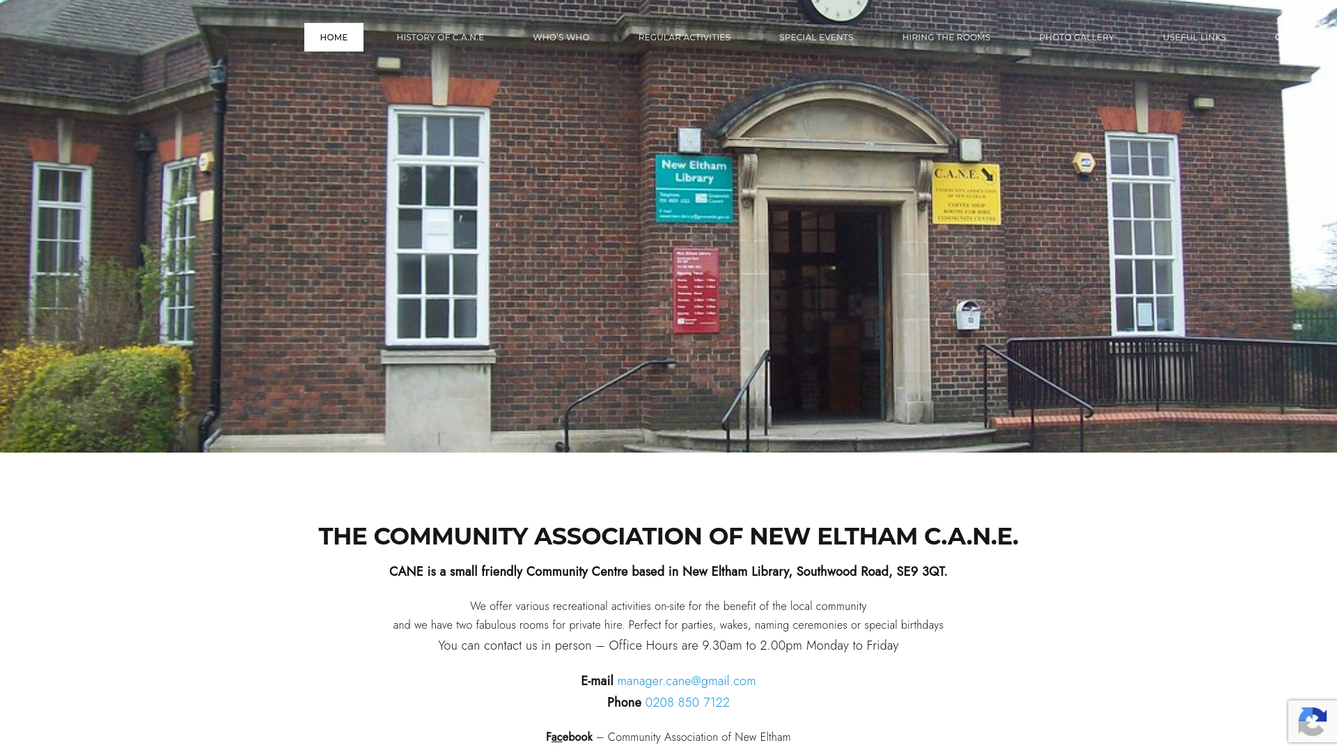 Website screenshot