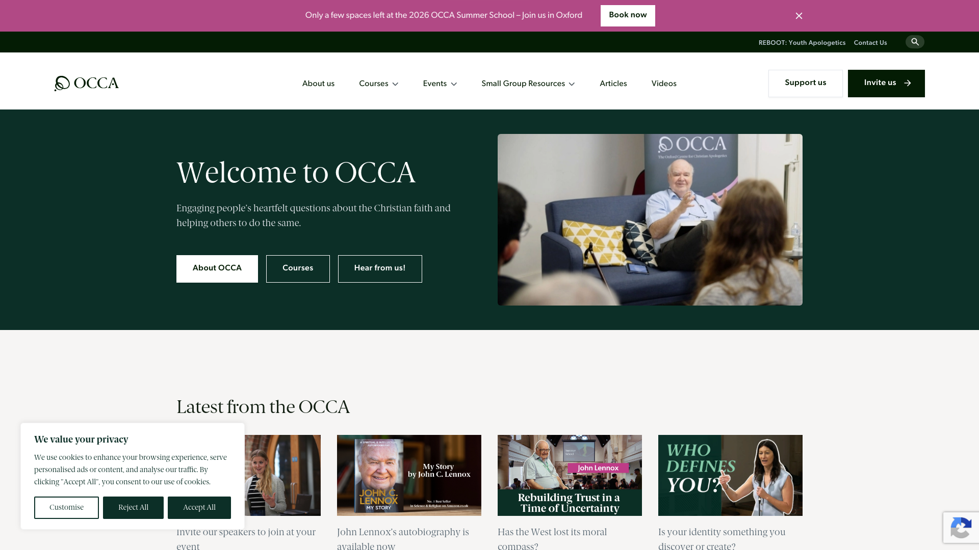 Website screenshot