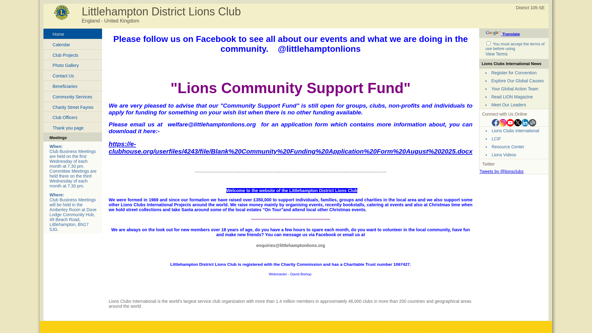Website screenshot