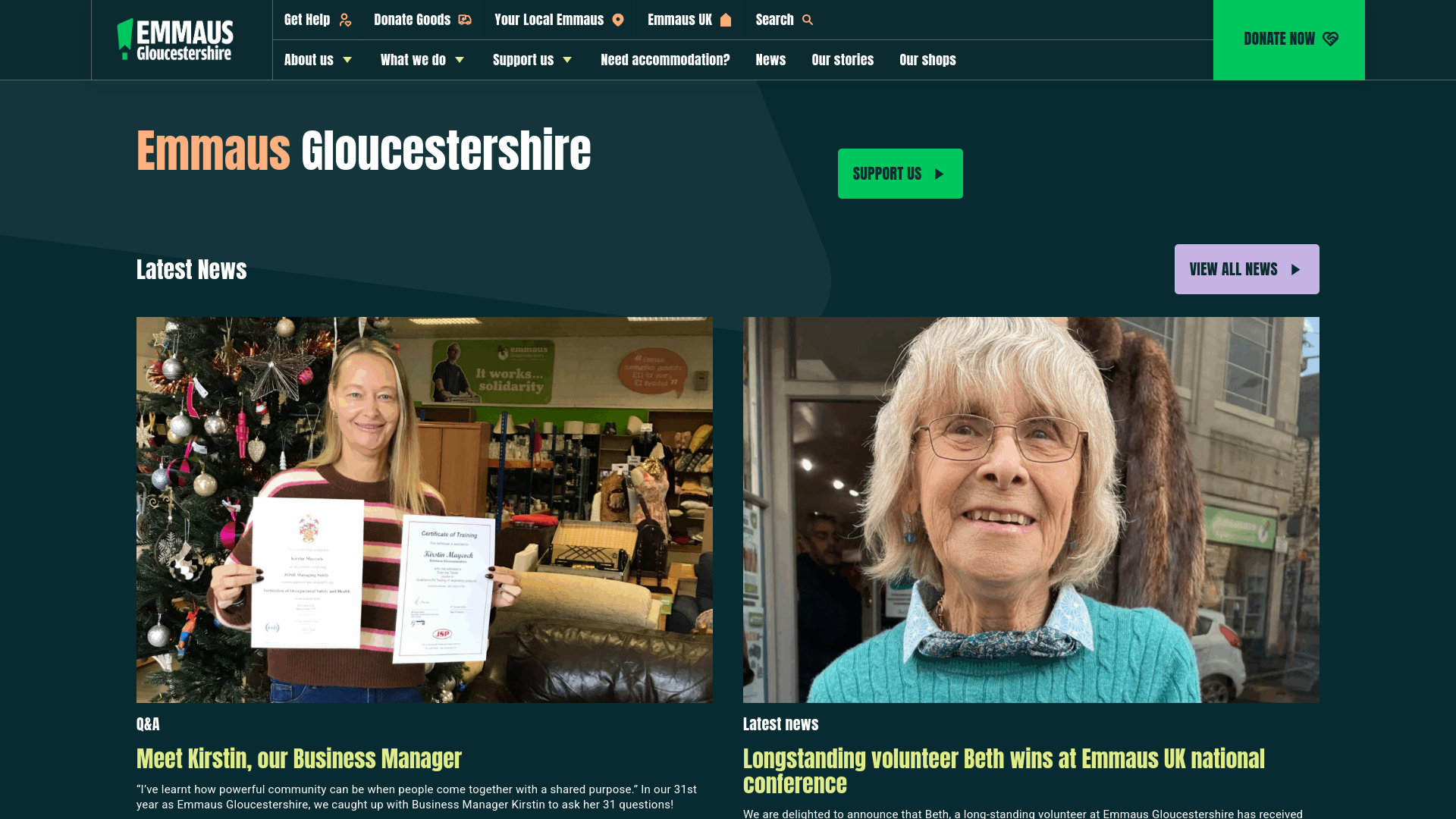 Website screenshot