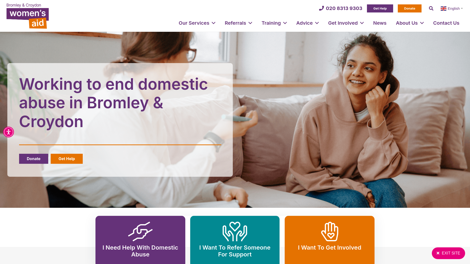Website screenshot