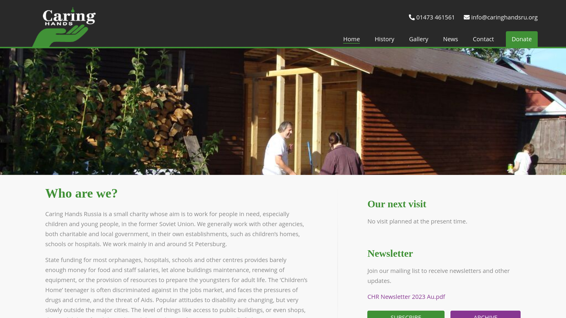 Website screenshot