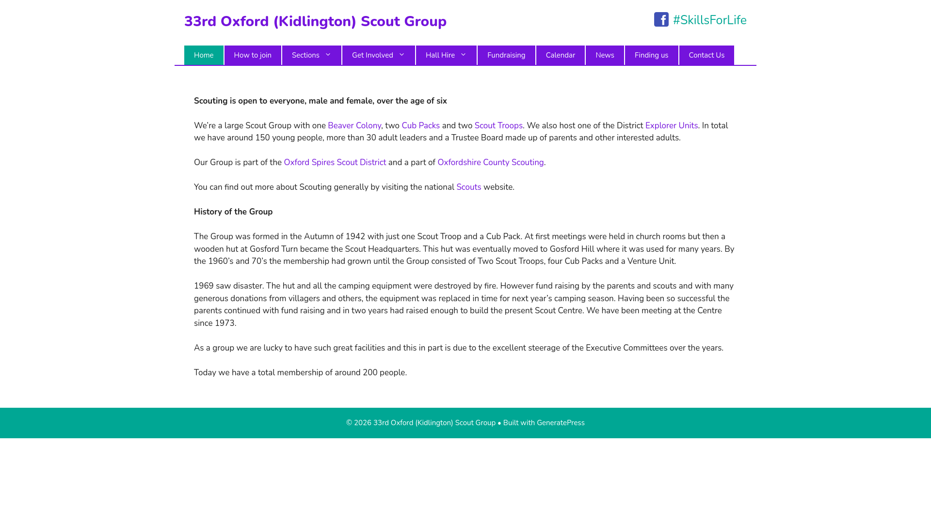 Website screenshot