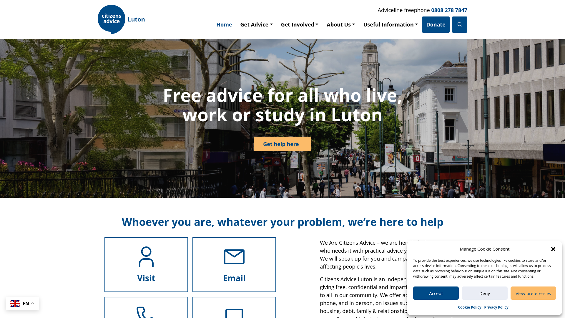 Website screenshot