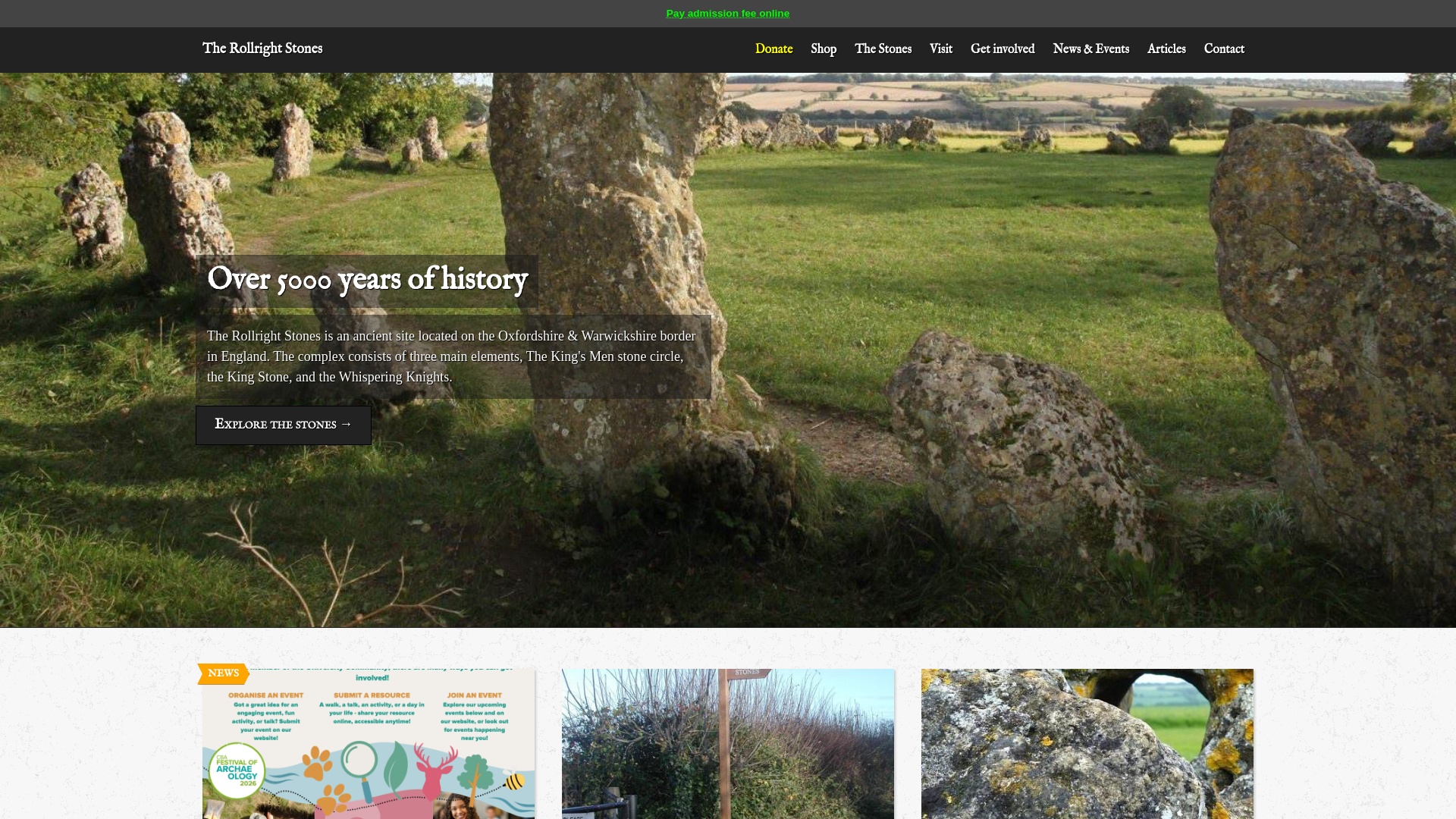 Website screenshot
