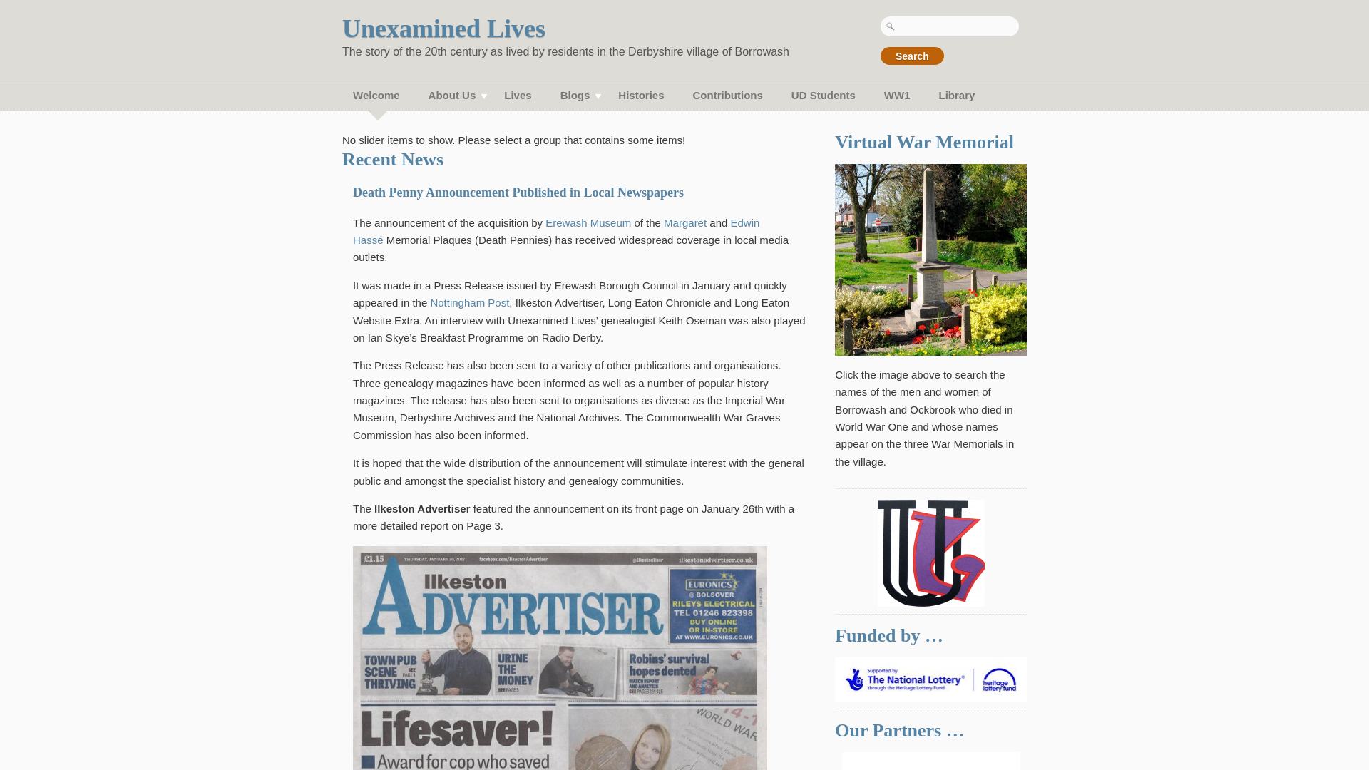 Website screenshot