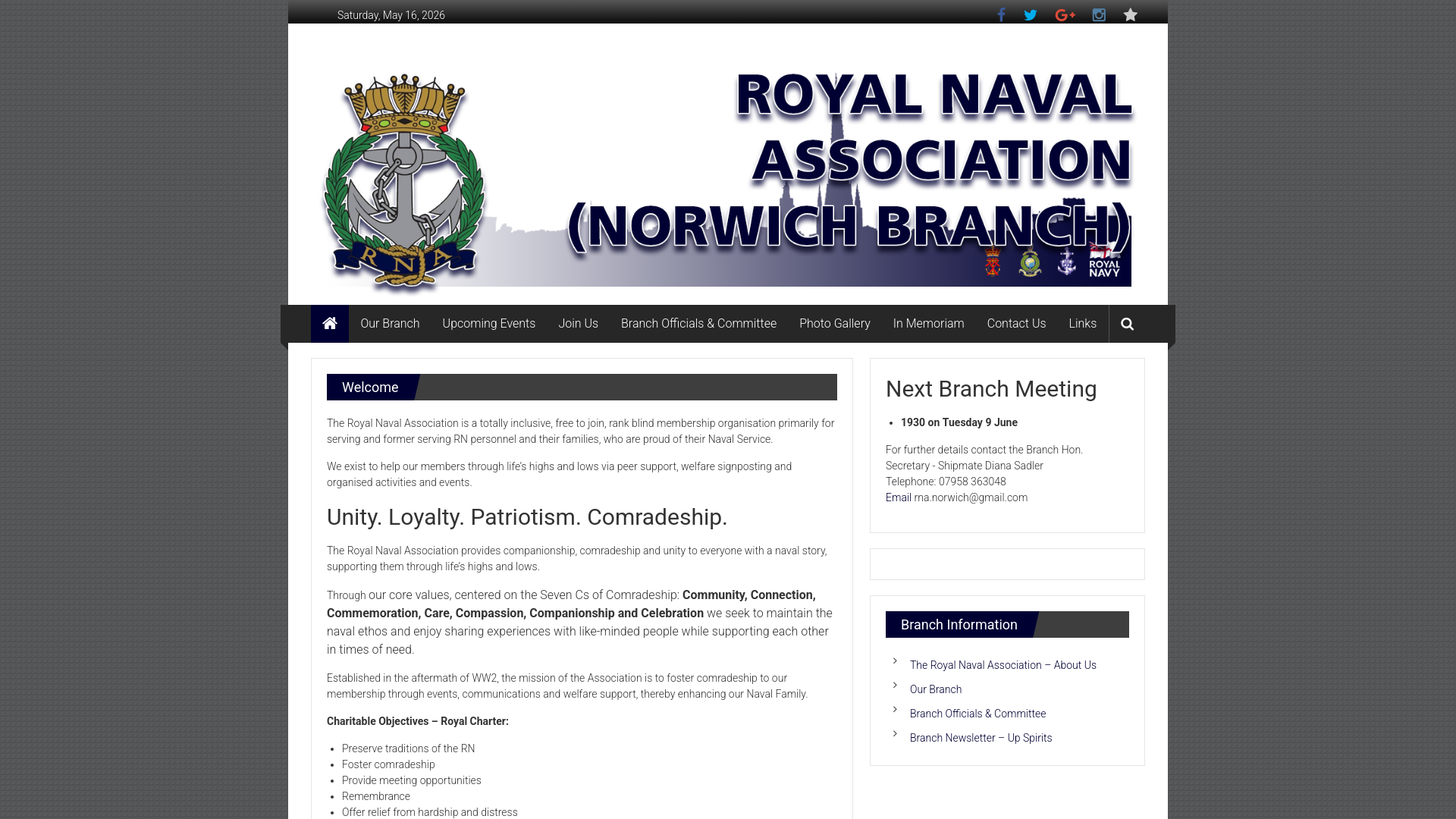 Website screenshot