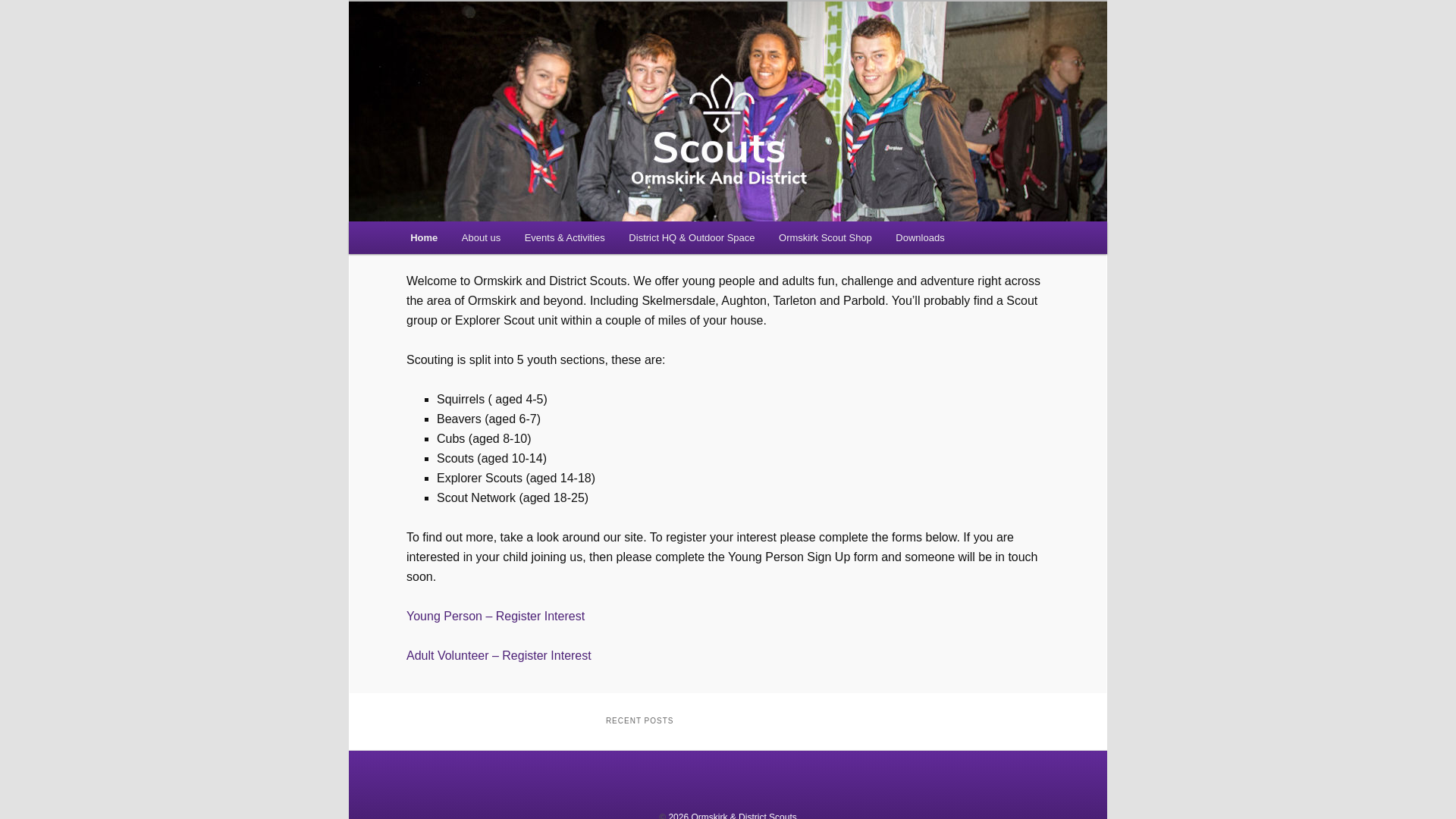 Website screenshot