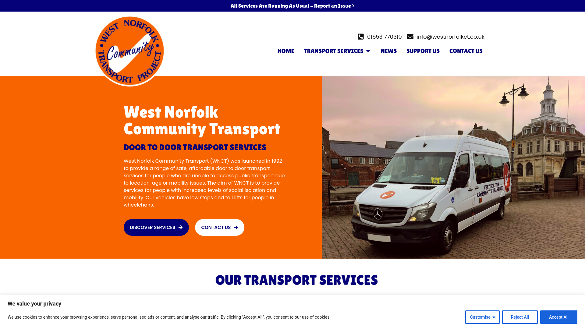 Website screenshot