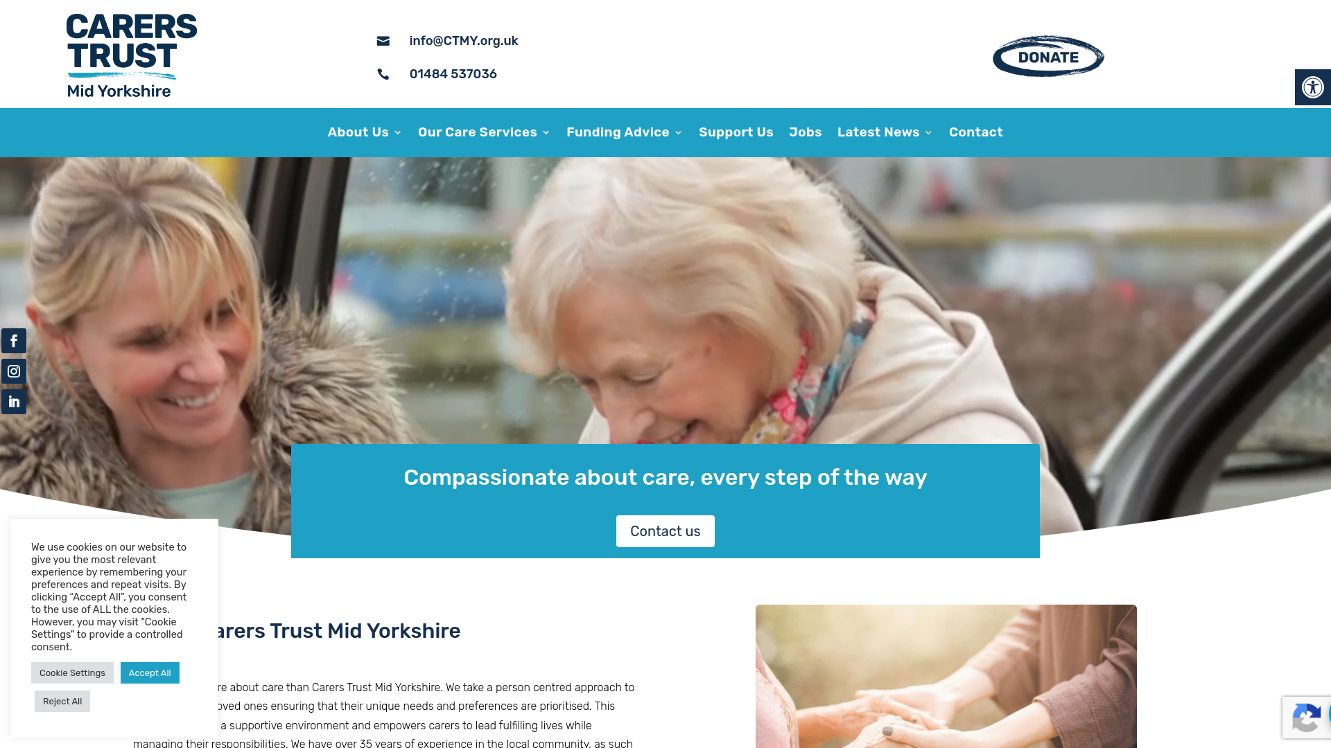 Website screenshot